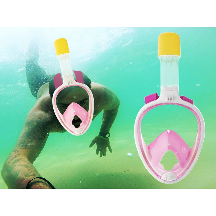 Snorkeling maszk S / M rózsaszín