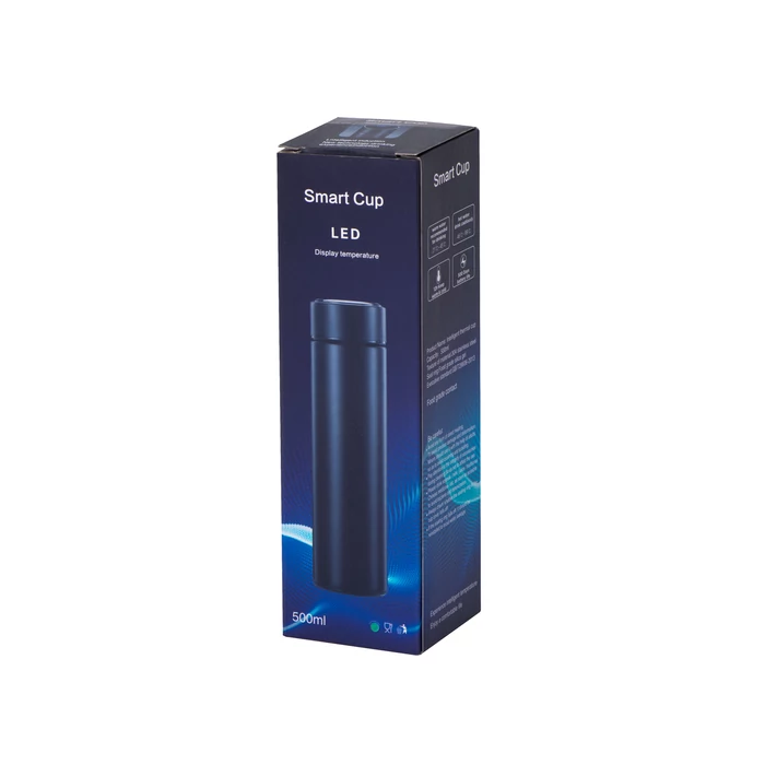 LED kijelzős termosz - 500 ml (fekete)