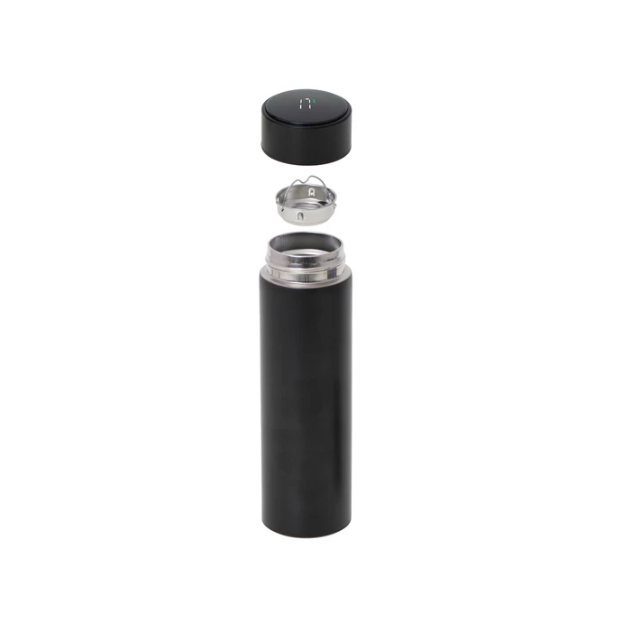 LED kijelzős termosz - 500 ml (fekete)