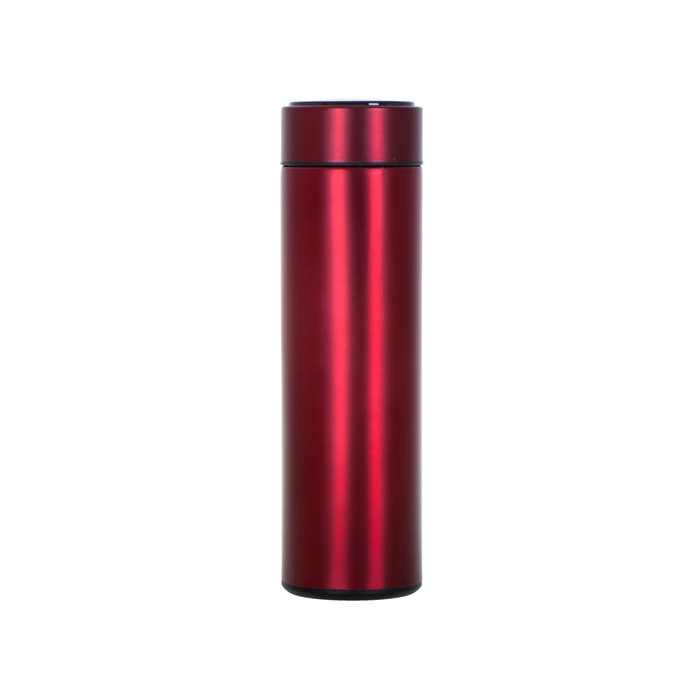 LED kijelzős termosz - 500 ml (bordó)