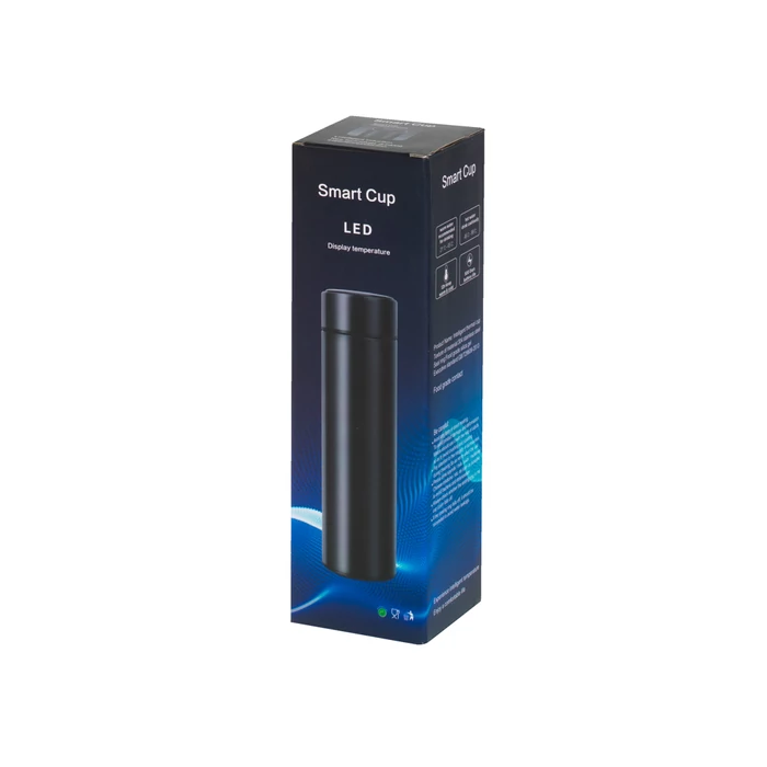 LED kijelzős termosz - 500 ml (bordó)