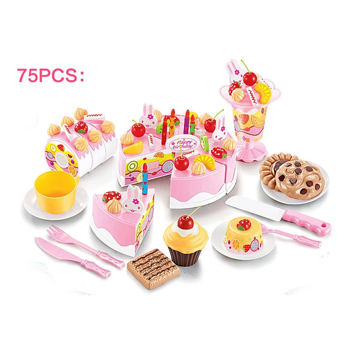 75 részes születésnapi zsúrkészlet (pink)