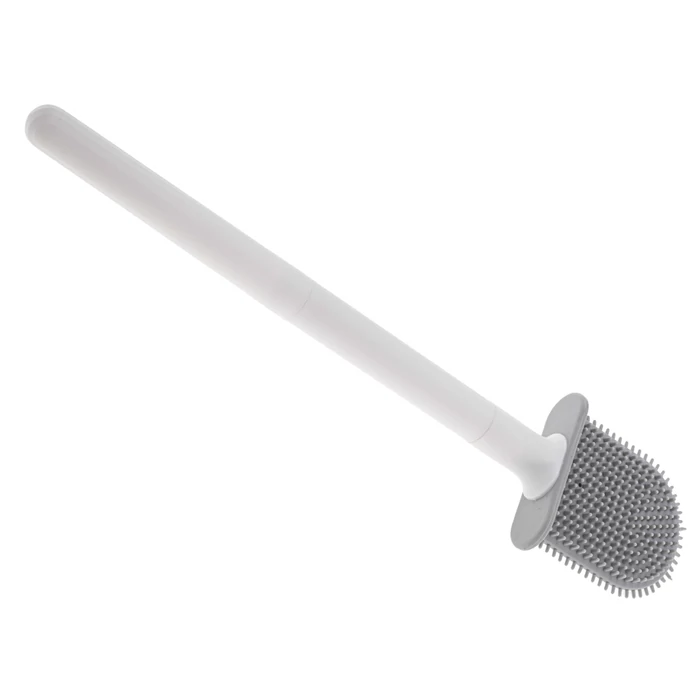 Szilikon Wc kefe tartóval, fehér