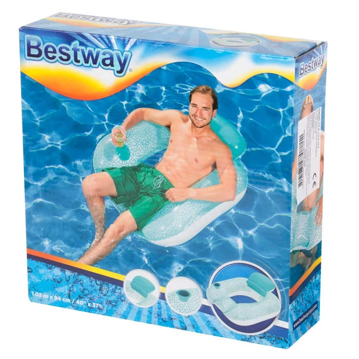 BESTWAY felfújható matracos nyugágy 102 x 94cm