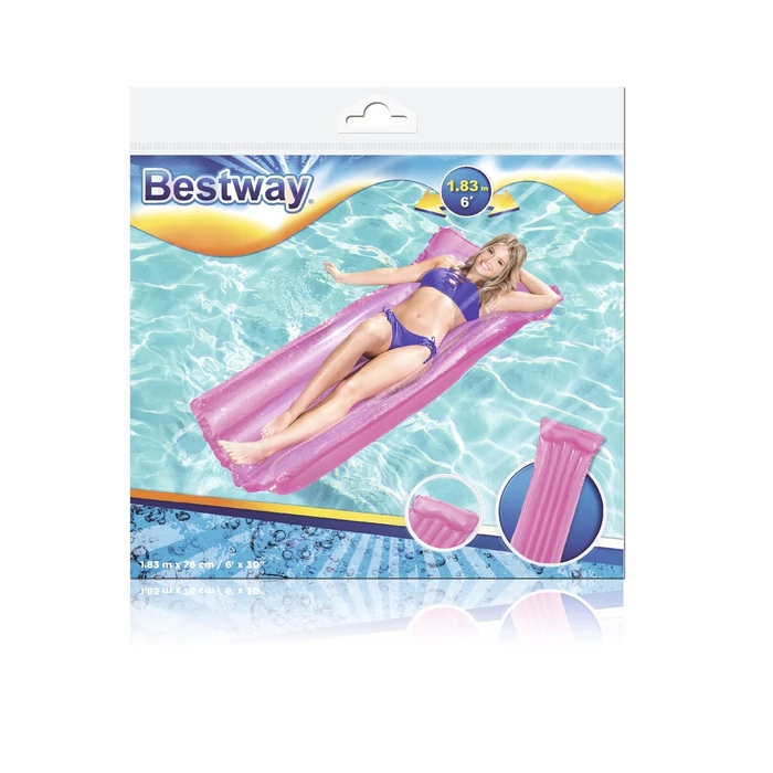 BESTWAY felfújható úszómatrac - rózsaszín