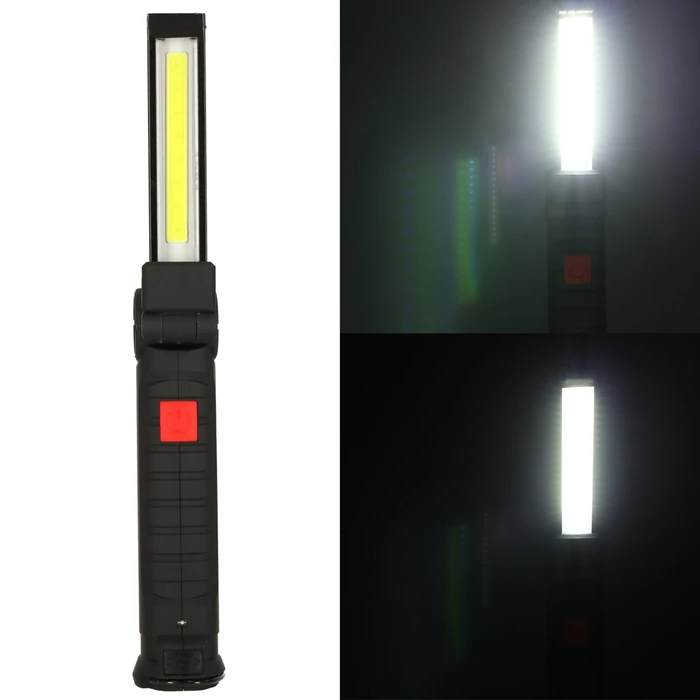 Akkumulátoros műhelylámpa USB COB - mágneses