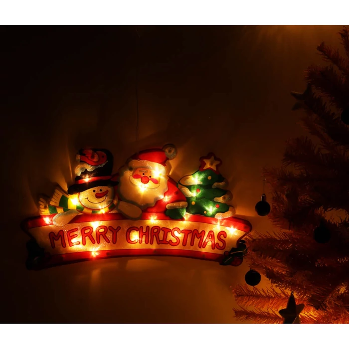 LED függőfények Merry Christmas dekoráció 45cm