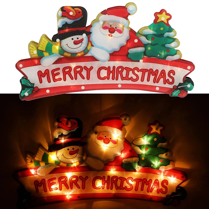 LED függőfények Merry Christmas dekoráció 45cm