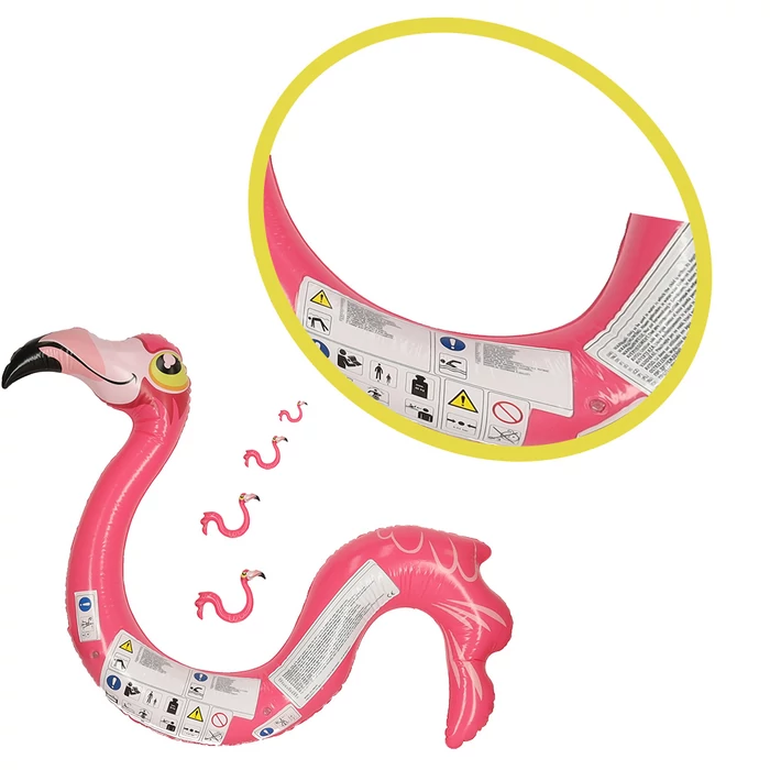 Felfújható úszó flamingó - 131cm