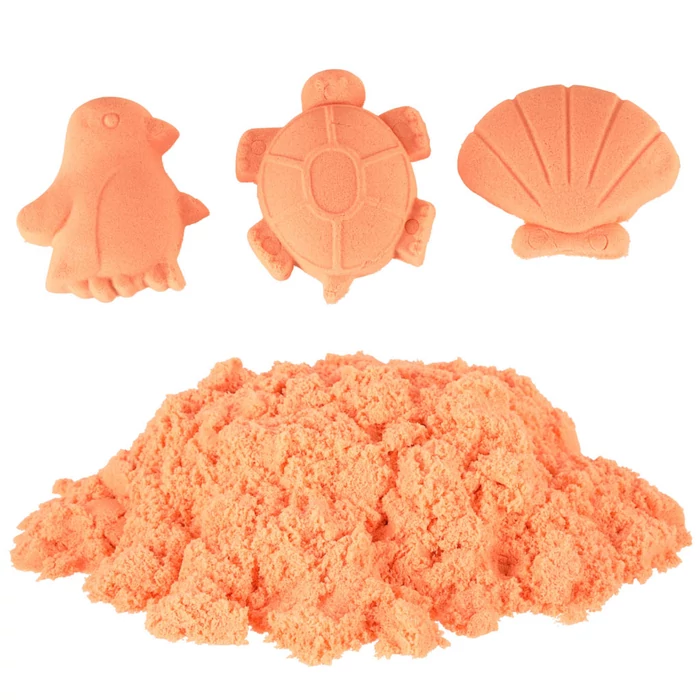 Kinetikus homok 1kg zsákban narancssárga