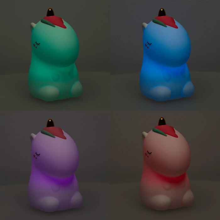 RGB szilikon éjszakai fény egyszarvú
