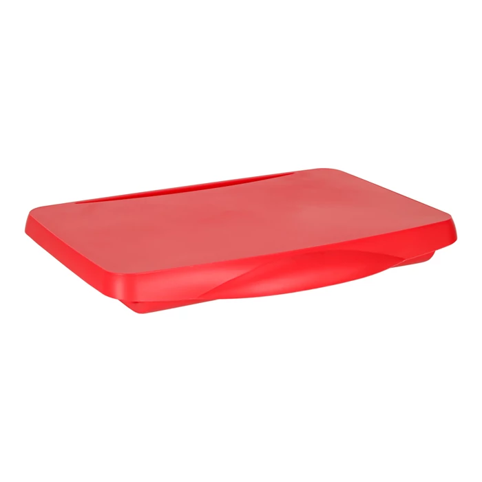 Gyermek autós asztal tárolórekesszel piros