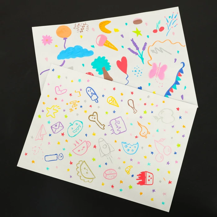 Akril filctollak, DIY vízálló filctollak 24 db.