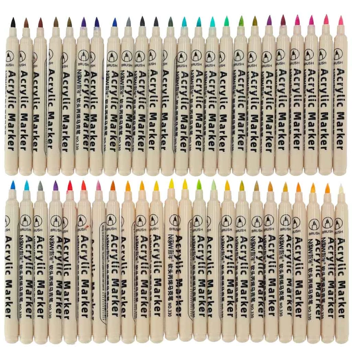 Akril DIY vízálló filctollak 48 db.