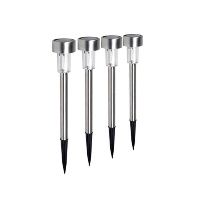 10 db Grundig napelemes kerti lámpa (inox)