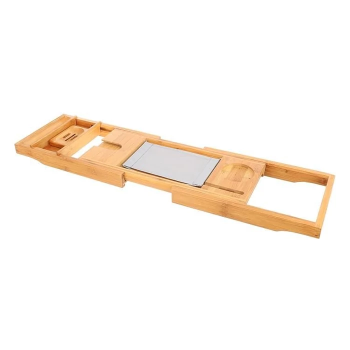 Bambusz állítható fürdőpolc