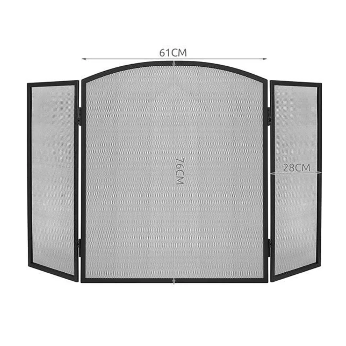 3 paneles kandallórács