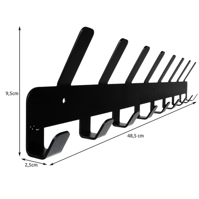 Fali ruha akasztó (fekete)