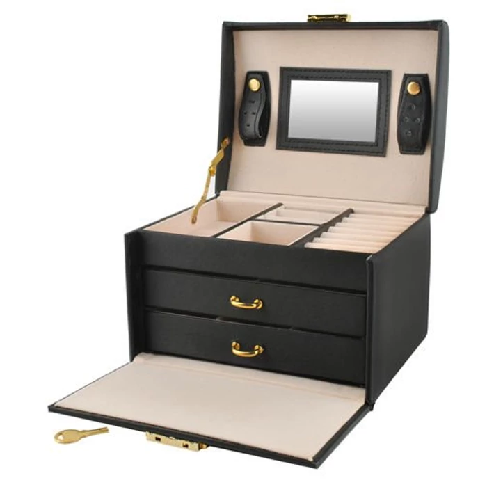 Ékszerdoboz, fekete