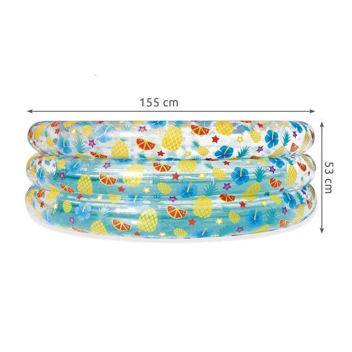  Bestway 51045 Felfújható Trópusi Mintás Gyermekmedence 150x53cm 