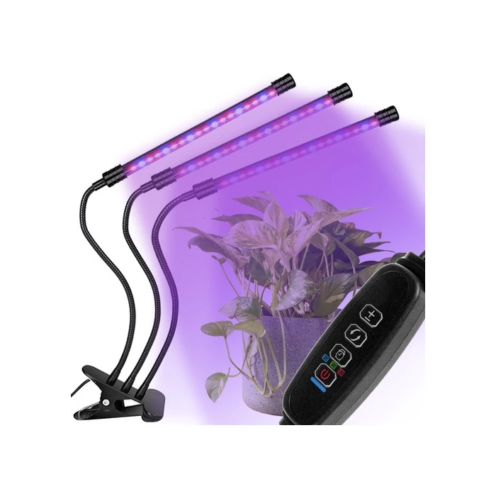 Palántanövesztő lámpa 20 LED-es - háromágú