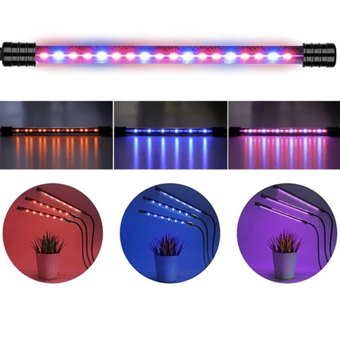 Palántanövesztő lámpa 20 LED-es - háromágú