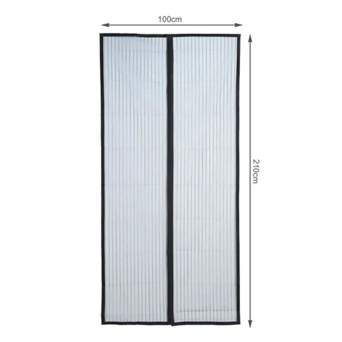 Szúnyogháló ajtóhoz 100x210cm (fekete)