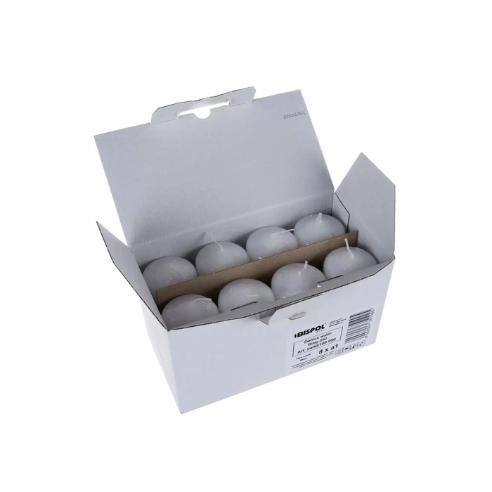 8 részes fehér gyertya szett