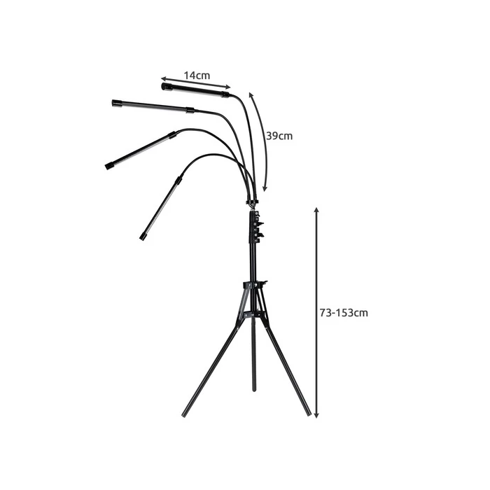 20 LED-es 4 ágú rugalmas növény lámpa