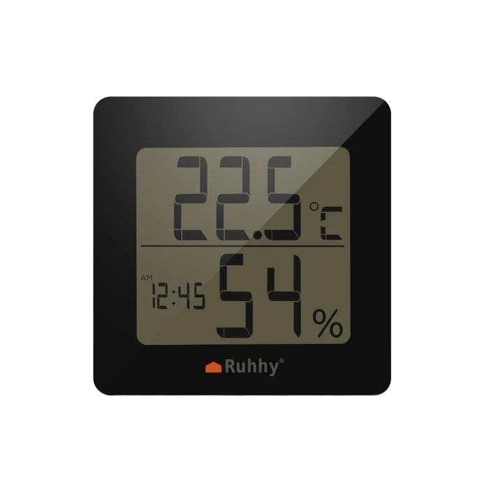 Digitális LCD kijelzős páratartalom- és hőmérő ébresztőórával