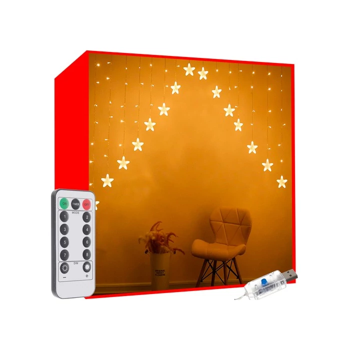 Fényfüggöny 136 LED-meleg fehér