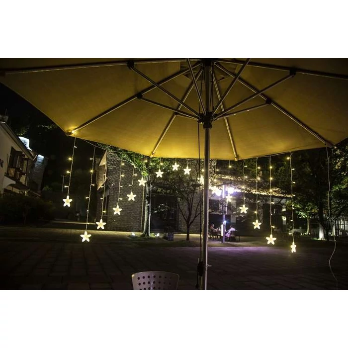 Fényfüggöny 136 LED-meleg fehér