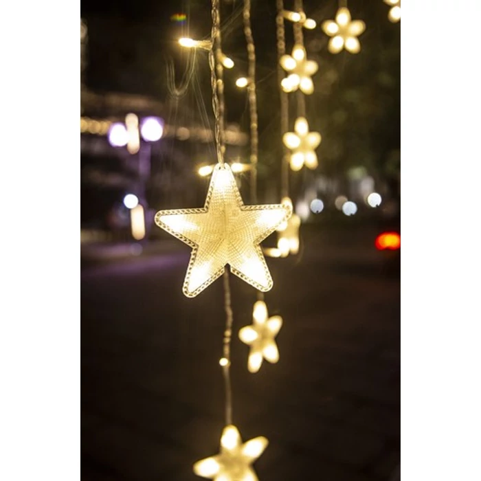 Fényfüggöny 136 LED-meleg fehér