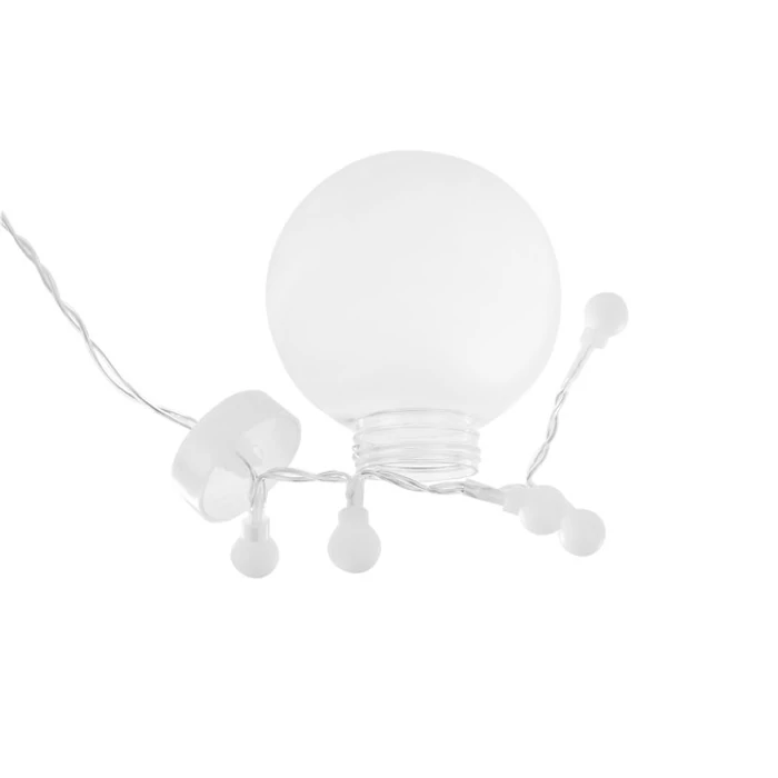 Gömb LED fényfüggöny (108LED, USB, hideg fehér)
