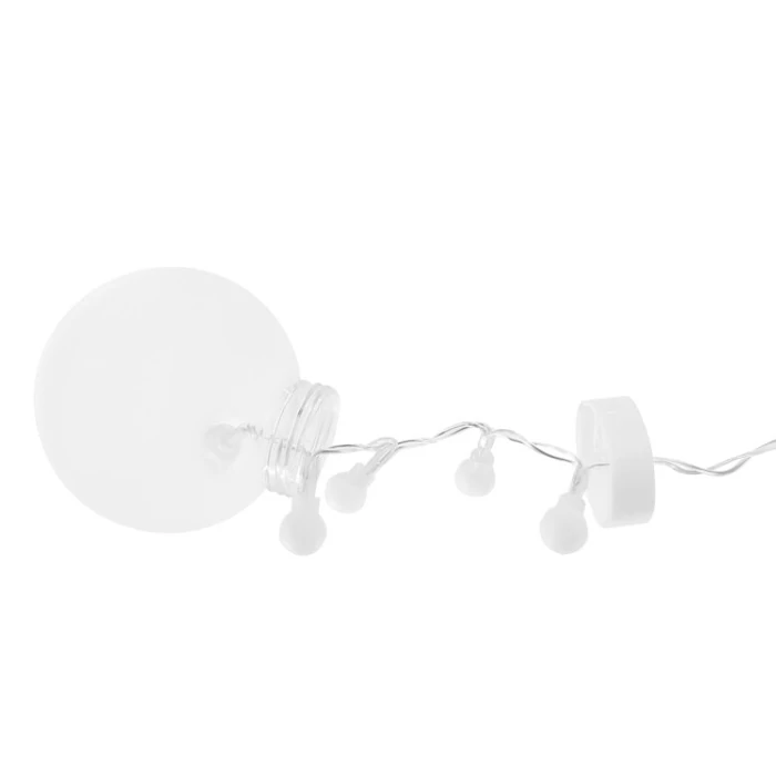 Gömb LED fényfüggöny (108LED, USB, hideg fehér)