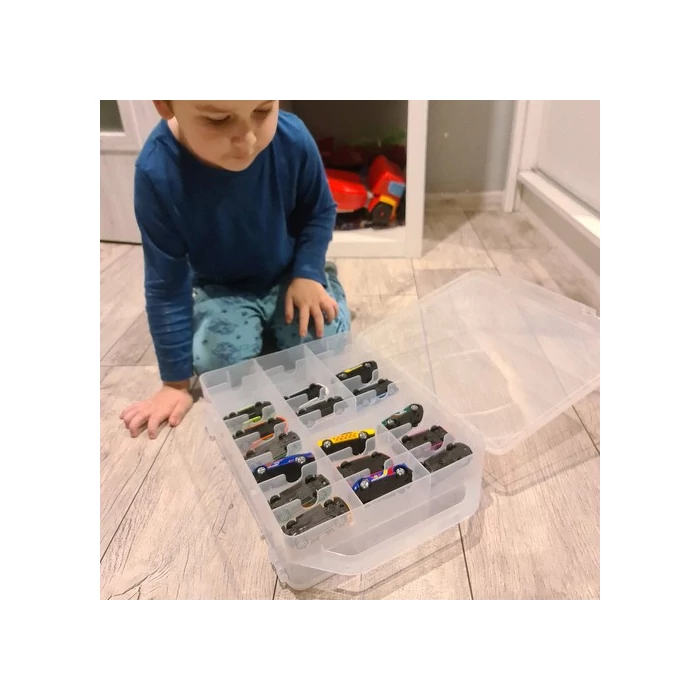 Játékautó tartó doboz