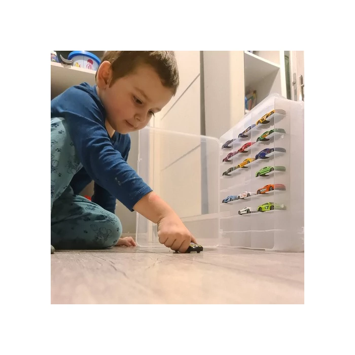 Játékautó tartó doboz