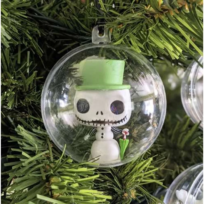 Átlátszó karácsonyi függődísz, gömb, 8cm, 12db 