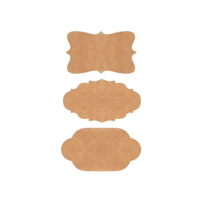 Öntapadós barna címkék (300 db)