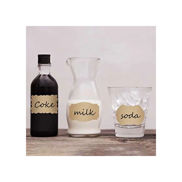 Öntapadós barna címkék (300 db)