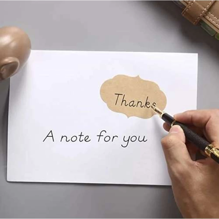 Öntapadós barna címkék (300 db)