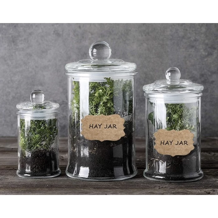 Öntapadós barna címkék (300 db)