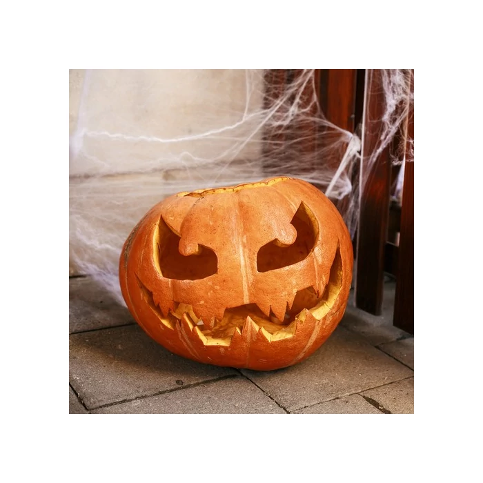 Mesterséges pókháló 2 műanyag pókkal