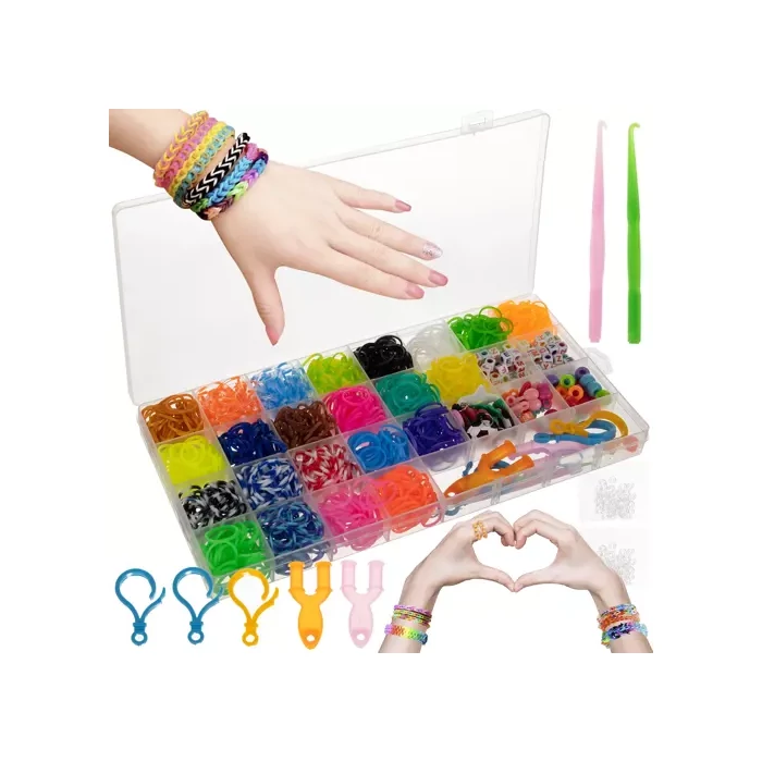 DIY gumiékszer készlet kiegészítőkkel