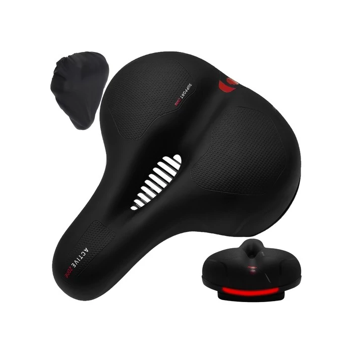 Kerékpár ülés fényvisszaverő csíkkal