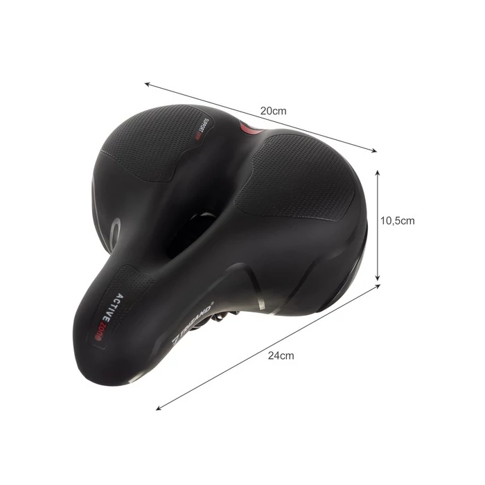 Kerékpár ülés fényvisszaverő csíkkal