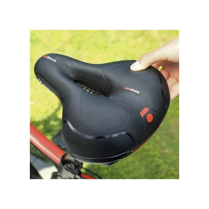 Kerékpár ülés fényvisszaverő csíkkal