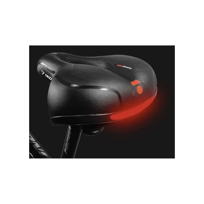 Kerékpár ülés fényvisszaverő csíkkal