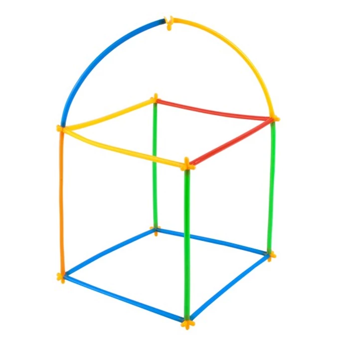 Szívószál építő készlet 408 db
