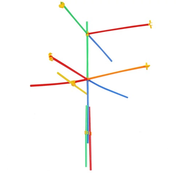 Szívószál építő készlet 408 db